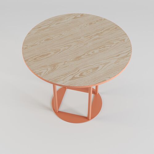 Стол Avangard R d-90 персиковый Ral 3012/CLEAF Millennium S083 Пудра - Фото №2