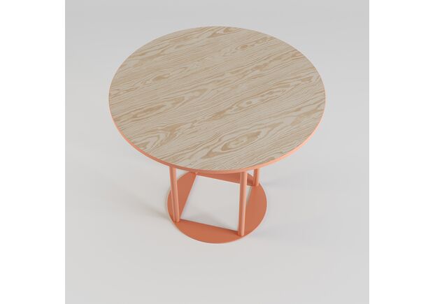 Фото №2. Стол Avangard R d-90 персиковый Ral 3012/CLEAF Millennium S083 Пудра - Meblistico Стол Avangard R d-90 персиковый Ral 3012/CLEAF Millennium S083 Пудра - Фото №2