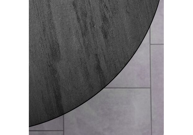 Стол Dan d-90 HPL Arpa 3408 Losa/черный - Фото №2