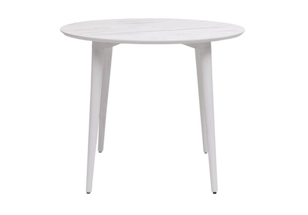 Стол Dan d-90 HPL Arpa 3346 Ker/белый - Фото №1