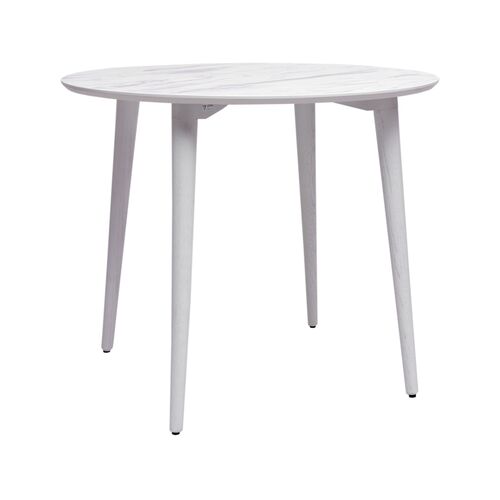 Стол Dan d-90 HPL Arpa 3346 Ker/белый - Фото №2