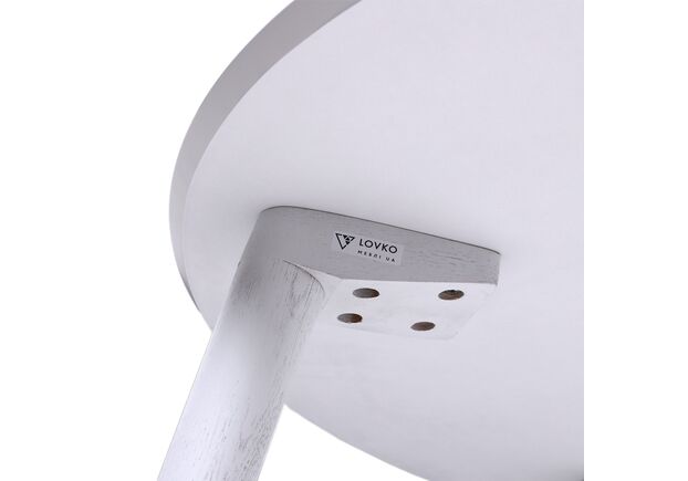 Стол Dan d-90 HPL Arpa 3346 Ker/белый - Фото №2