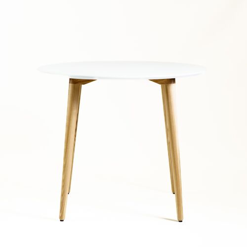 Стол Dan d-100 белый+натуральный - Фото №2