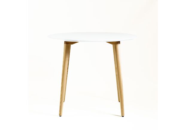 Стол Dan d-100 белый+натуральный - Фото №2