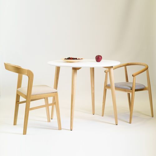 Стол Dan d-100 белый+натуральный - Фото №3