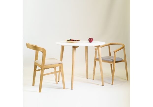 Стол Dan d-100 белый+натуральный - Фото №2