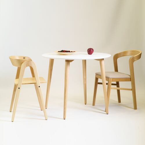 Стол Dan d-100 белый+натуральный - Фото №4