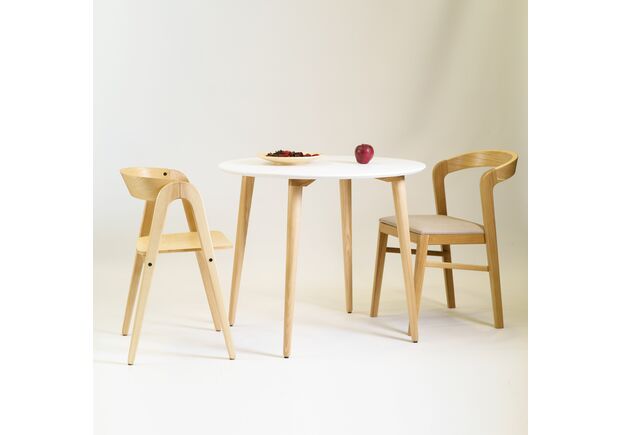 Стол Dan d-100 белый+натуральный - Фото №2