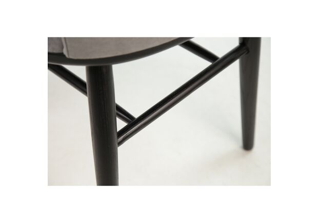 Фото №2. Стул Dolphin черный/Dream Velvet 202.17 - Meblistico Стул Dolphin черный/Dream Velvet 202.17 - Фото №2