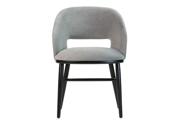 Фото №2. Стул Dolphin черный/Dream Velvet 202.17 - Meblistico Стул Dolphin черный/Dream Velvet 202.17 - Фото №2