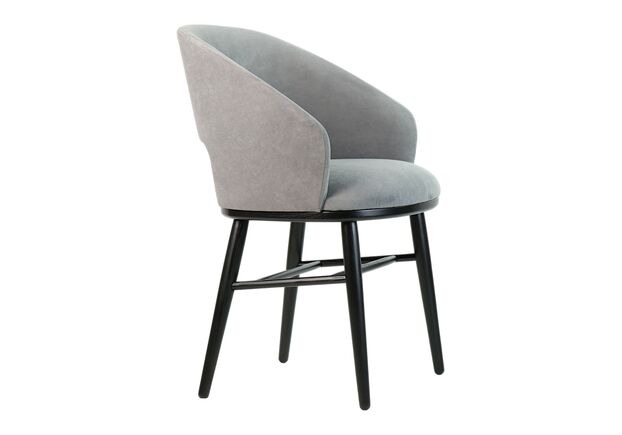 Фото №2. Стул Dolphin черный/Dream Velvet 202.17 - Meblistico Стул Dolphin черный/Dream Velvet 202.17 - Фото №2