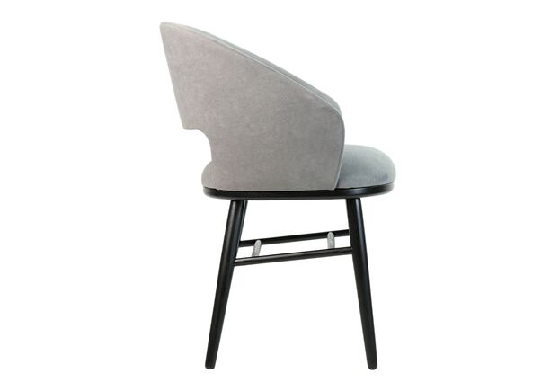 Фото №2. Стул Dolphin черный/Dream Velvet 202.17 - Meblistico Стул Dolphin черный/Dream Velvet 202.17 - Фото №2