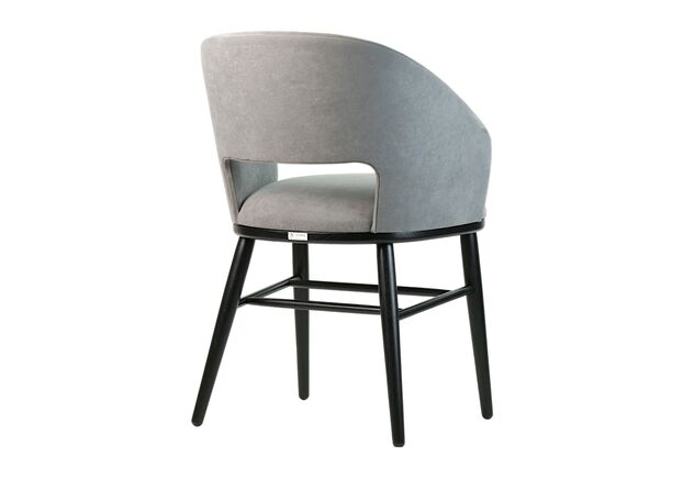 Фото №2. Стул Dolphin черный/Dream Velvet 202.17 - Meblistico Стул Dolphin черный/Dream Velvet 202.17 - Фото №2