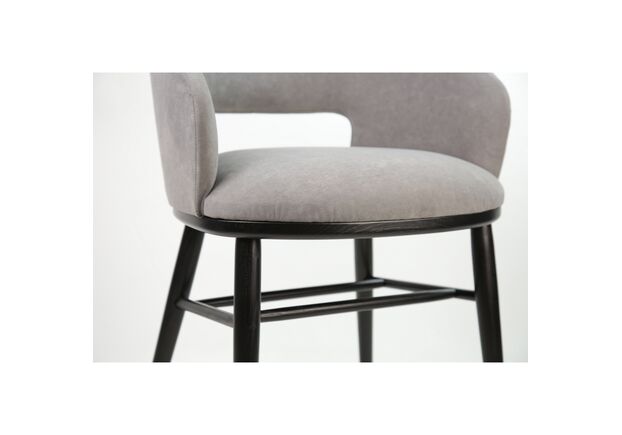 Фото №2. Стул Dolphin черный/Dream Velvet 202.17 - Meblistico Стул Dolphin черный/Dream Velvet 202.17 - Фото №2