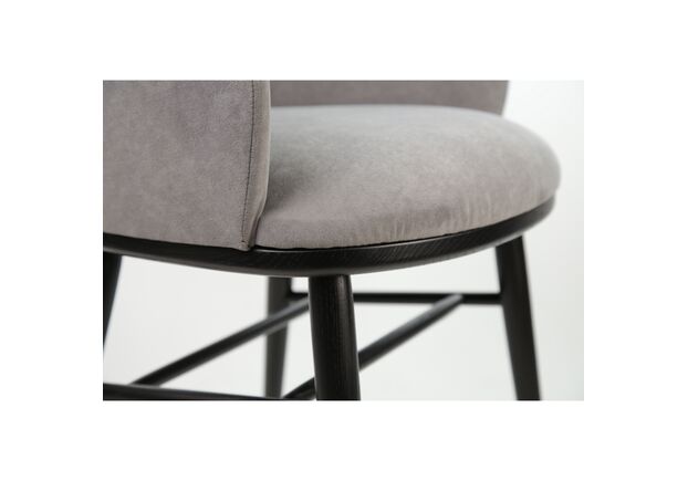 Фото №2. Стул Dolphin черный/Dream Velvet 202.17 - Meblistico Стул Dolphin черный/Dream Velvet 202.17 - Фото №2