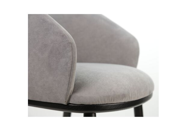 Фото №2. Стул Dolphin черный/Dream Velvet 202.17 - Meblistico Стул Dolphin черный/Dream Velvet 202.17 - Фото №2