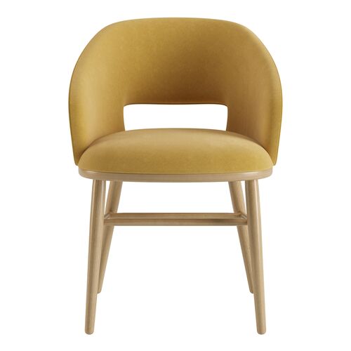 Стул Dolphin натуральный ясень/Venus velvet 2936 - Фото №2