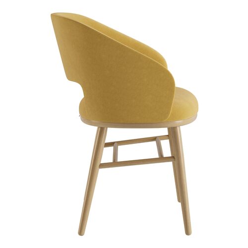 Стул Dolphin натуральный ясень/Venus velvet 2936 - Фото №3