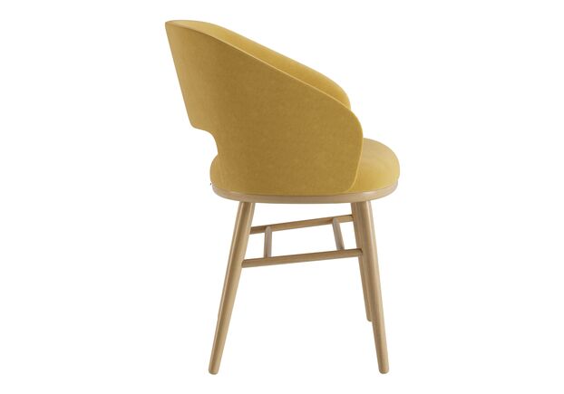 Стул Dolphin натуральный ясень/Venus velvet 2936 - Фото №2