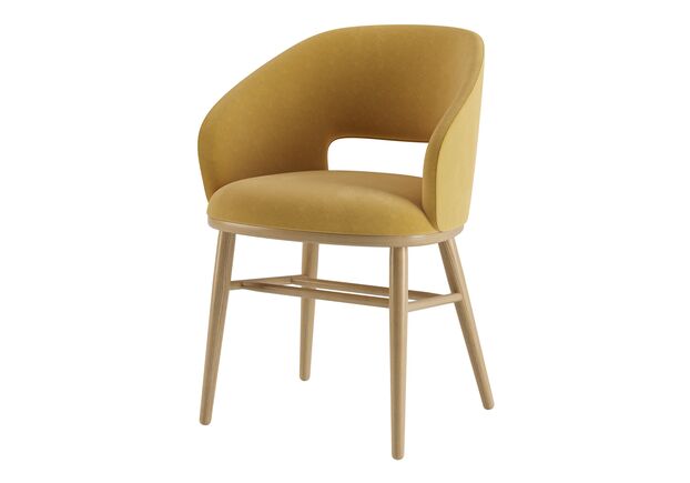 Стул Dolphin натуральный ясень/Venus velvet 2936 - Фото №2