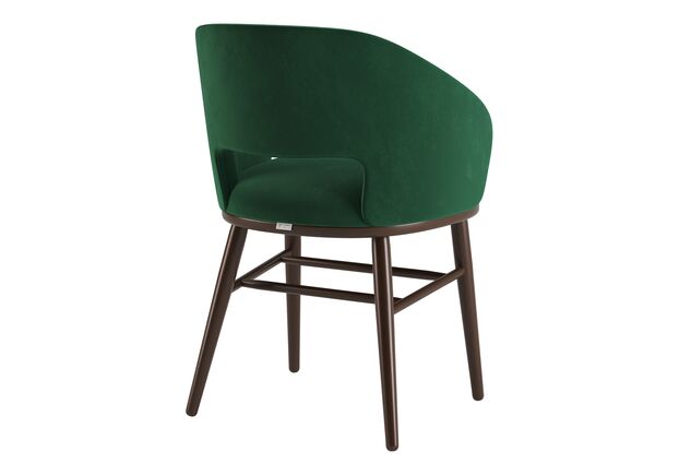 Фото №2. Стул Dolphin темный орех/Venus velvet 2940 - Meblistico Стул Dolphin темный орех/Venus velvet 2940 - Фото №2