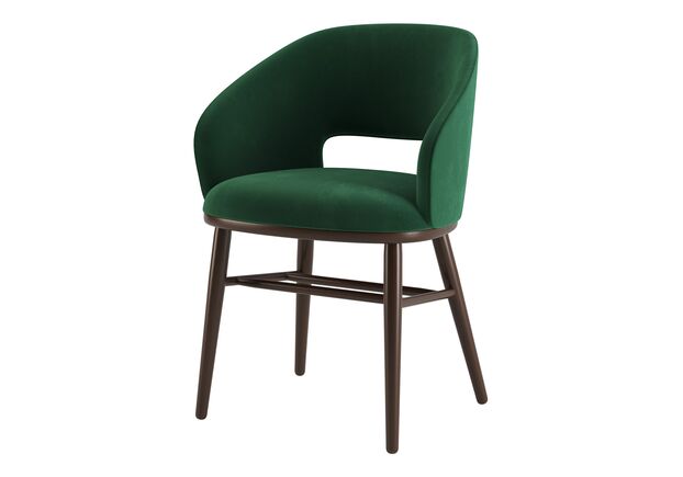 Фото №2. Стул Dolphin темный орех/Venus velvet 2940 - Meblistico Стул Dolphin темный орех/Venus velvet 2940 - Фото №2