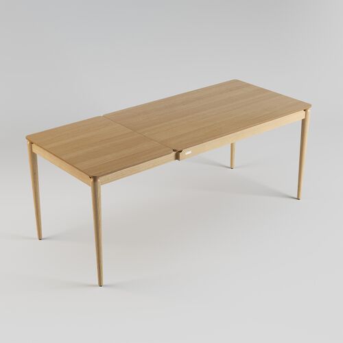 Стіл розкладний Eclipse 130+60x80 натуральний ясен - Фото №5