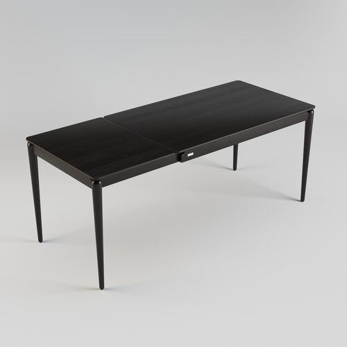 Стіл розкладний Eclipse 130+60x80 чорний - Фото №3
