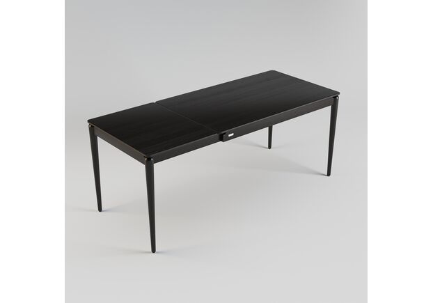 Стіл розкладний Eclipse 130+60x80 чорний - Фото №2