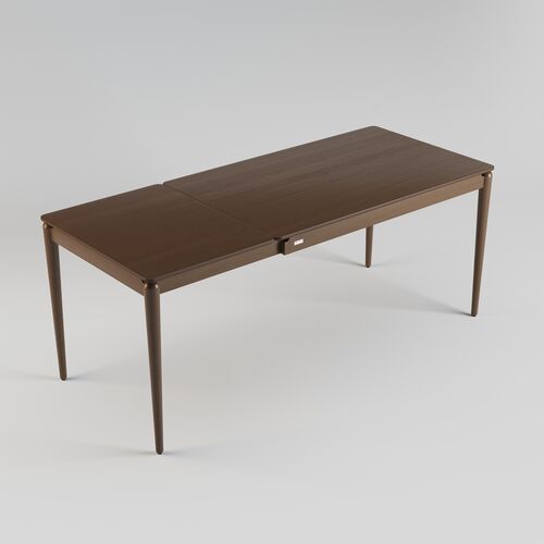 Стіл розкладний Eclipse 130+60x80 темний горіх - Фото №3