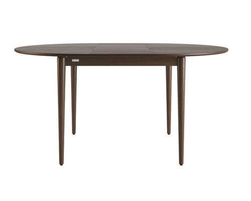 Стіл розкладний Eclipse d-120+40 темний горіх - Фото №1