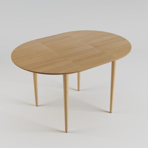 Стіл розкладний Eclipse d-93+40 натуральний ясен - Фото №5