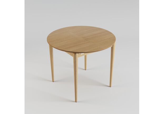 Стіл розкладний Eclipse d-93+40 натуральний ясен - Фото №2