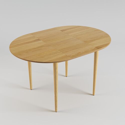 Стол раскладной Eclipse d-93+40 натуральный дуб - Фото №5