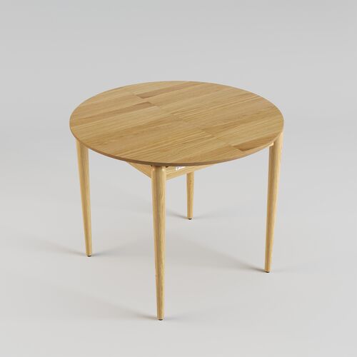 Стол раскладной Eclipse d-93+40 натуральный дуб - Фото №6