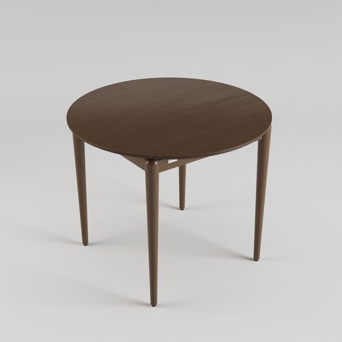 Стіл розкладний Eclipse d-93+40 темний горіх - Фото №6