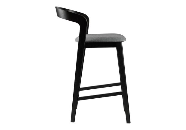 Фото №2. Стілець напівбарний Floki New чорний - Meblistico Стілець напівбарний Floki New чорний - Фото №2