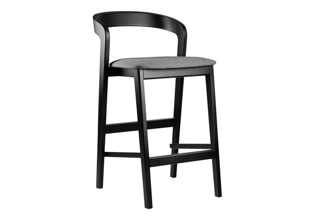 Фото №1. Стілець напівбарний Floki New чорний - Meblistico Стілець напівбарний Floki New чорний - Фото №1