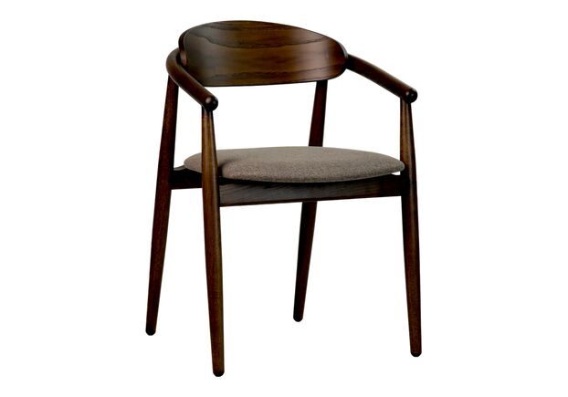 Фото №1. Стілець Mamont semi-soft темний горіх (PC359)/Austin 03 - Meblistico Стілець Mamont semi-soft темний горіх (PC359)/Austin 03 - Фото №1