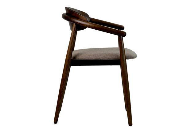 Фото №2. Стілець Mamont semi-soft темний горіх (PC359)/Austin 03 - Meblistico Стілець Mamont semi-soft темний горіх (PC359)/Austin 03 - Фото №2