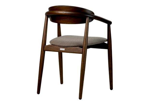 Фото №2. Стілець Mamont semi-soft темний горіх (PC359)/Austin 03 - Meblistico Стілець Mamont semi-soft темний горіх (PC359)/Austin 03 - Фото №2