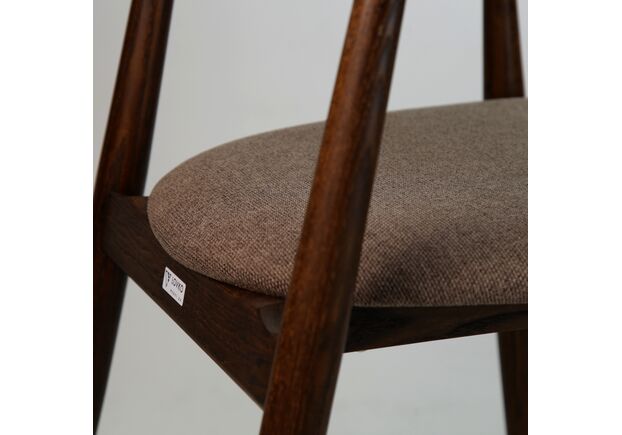 Фото №2. Стілець Mamont semi-soft темний горіх (PC359)/Austin 03 - Meblistico Стілець Mamont semi-soft темний горіх (PC359)/Austin 03 - Фото №2