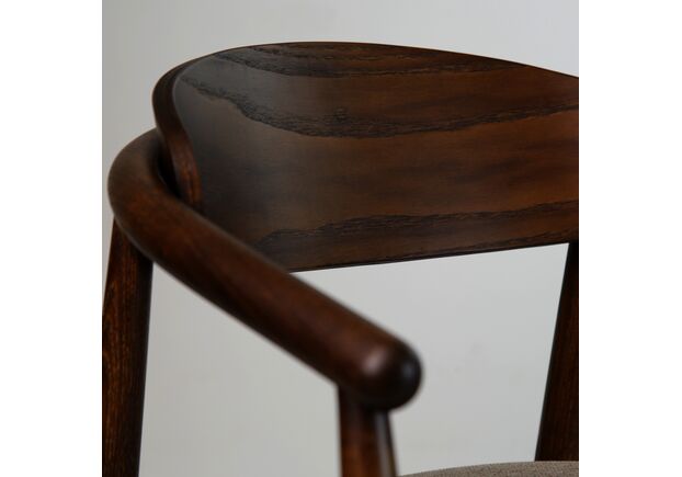 Фото №2. Стілець Mamont semi-soft темний горіх (PC359)/Austin 03 - Meblistico Стілець Mamont semi-soft темний горіх (PC359)/Austin 03 - Фото №2