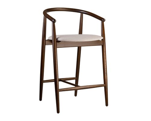 Стул полубарный Mamont темный орех/Superior 02 - Фото №1