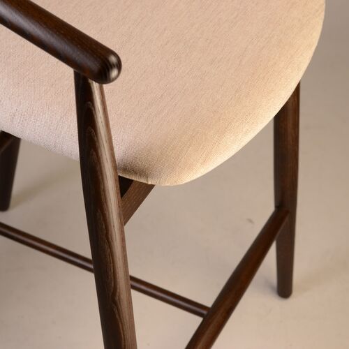 Стул полубарный Mamont темный орех/Superior 02 - Фото №5