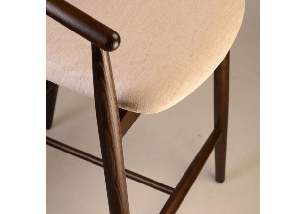 Стул полубарный Mamont темный орех/Superior 02 - Фото №2