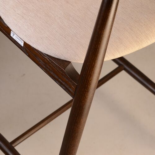 Стул полубарный Mamont темный орех/Superior 02 - Фото №6