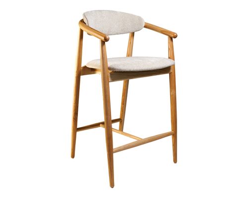 Стілець напівбарний Mamont Soft натуральний ясен/Magenta 13 - Фото №1