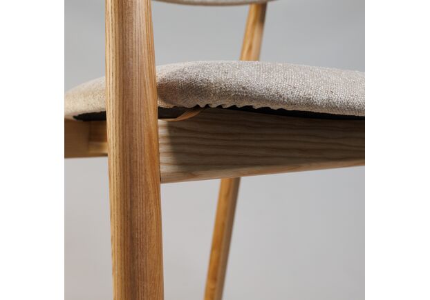 Стілець напівбарний Mamont Soft натуральний ясен/Magenta 13 - Фото №2