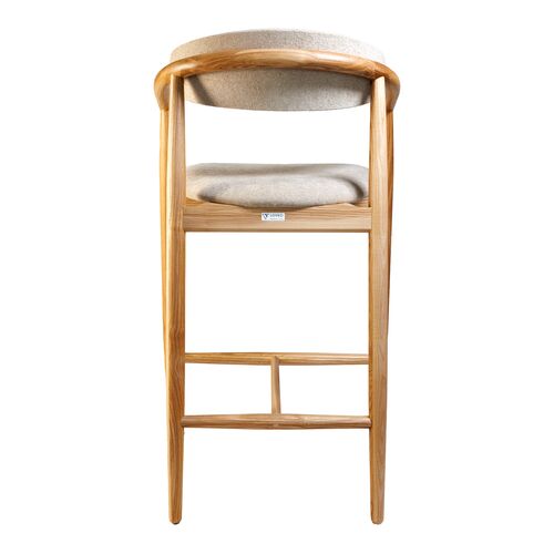 Стілець напівбарний Mamont Soft натуральний ясен/Magenta 13 - Фото №2